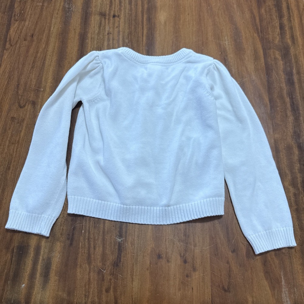 Girls, Gymboree Pumpkin Pocket Sweater, Gray, Size - 5T Appliqué Buttons - Picture 4 of 4